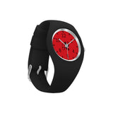 The Austin Brothers' Clayton Simple Style Candy Silicone Watch (Red & Black)