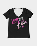 LIVE Life Coaching Onward & Upward Apparel Women's V-Neck Tee