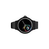 3rd Eye Unisex Round Plastic Watch, Black