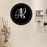 Austin Brothers Collection Circular Plastic Wall clock, Black
