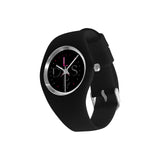 Life, Style By Design with Velma T Simple Style Candy Silicone Watch, Black on Black