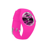 The Austin Brothers' ENGAGED Simple Style Candy Silicone Watch in Hot Pink