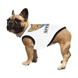 LMT1D Logo APPROVED Pet Tank Top, White with Black Trim