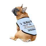 LMT1D Logo Pet Tank Top, Light Blue with Black Trim