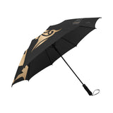 MONARCH Black, Gray and Gold Semi-Automatic Foldable Umbrella (Model U05)