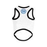 LMT1D Logo APPROVED Pet Tank Top, White with Black Trim