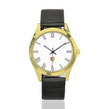 Senior Class Legacy Gold Unisex Silver-Tone Round Leather Watch