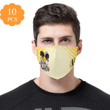 Austin Brothers' Comic 3D Mouth Mask with Drawstring (Pack of 10 & 20 Filters Included)