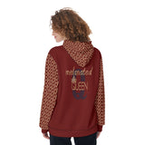 SASHA 'ReLOVEtion' Women's Pullover Hoodie, Burgundy and Gold