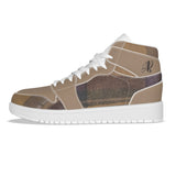 Triple A Collection BRITISH Line, Unisex High Top Sneaker, Tan