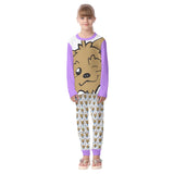 LMT1D Crystal Wink & Moods, KIDS PURPLE Pajamas Set
