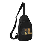 RL Affirmation Chest Bag, Black and Gold