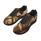 MONARCH Brown and Gold Men's Athletic Shoes