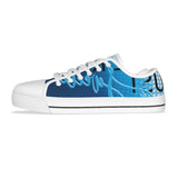 LMT1D 'Same KID Just Sweeter', Blue and White, White Sole KIDS Canvas Shoes