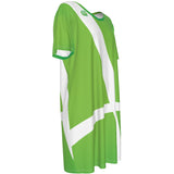 Beautifully Broken TABU Women's Short Sleeve Waist Dress, Green