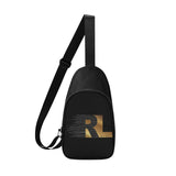 RL Affirmation Chest Bag, Black and Gold