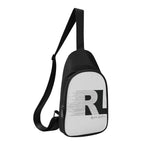 RL Affirmation Chest Bag, Black and White