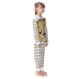 LMT1D Crystal Wink & Moods, KIDS WHITE Pajamas Set