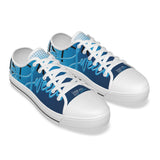 LMT1D 'Same KID Just Sweeter', Blue and White, White Sole KIDS Canvas Shoes