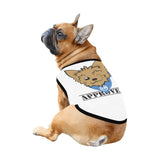 LMT1D Logo APPROVED Pet Tank Top, White with Black Trim