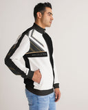 Triple A Collection Men's Stripe-Sleeve Track Jacket