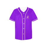 Austin Brothers Collection Baseball Jersey for Kids, Purple & White