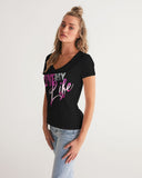 LIVE Life Coaching Onward & Upward Apparel Women's V-Neck Tee