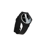 Life Me & T1D Unisex Round Plastic Watch, Geo Blue & Black