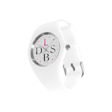 Life, Style By Design with Velma T Simple Style Candy Silicone Watch, White