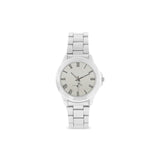Senior Class Legacy Unisex Stainless Steel Watch w/Pin Stripes & Roman Numerals