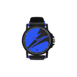 The Austin Brothers' Clayton Unisex Silicone Strap Plastic Watch, Blue & Black