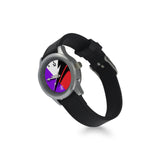 The Austin Brothers' Clayton Kid's Stainless Steel Leather Strap Watch (Purple, Red & Black)