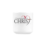 Compassionate for Christ Heart-shaped Mug in Red, Black & White (10.3OZ)