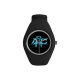 Austin Brothers' Company Simple Style Candy Silicone Watch, Black & Blue