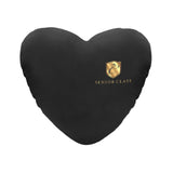 Compassionate for Christ Heart-Shaped Pillow (Black & Gold)