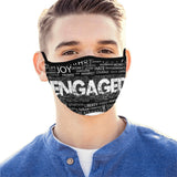 Austin Brothers' ENGAGED Mouth Mask, Black