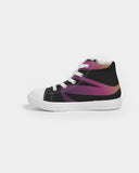 PEARL Kids High Top Canvas Shoe, Black Gold & Pink