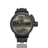 The Austin Brothers' ENGAGED Men's Sports Watch, Black & Green Camo