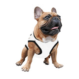 LMT1D Pet Tank Top, White with Black Trim