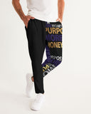 More Money. More Purpose. Men's Joggers, Black Purple & Gold