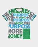 MO’ MONEY. MO’ PURPOSE. Men's Tee, White, Green & Blue